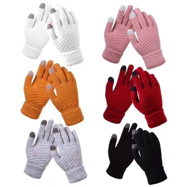 Kötött kesztyű érintőképernyőhöz